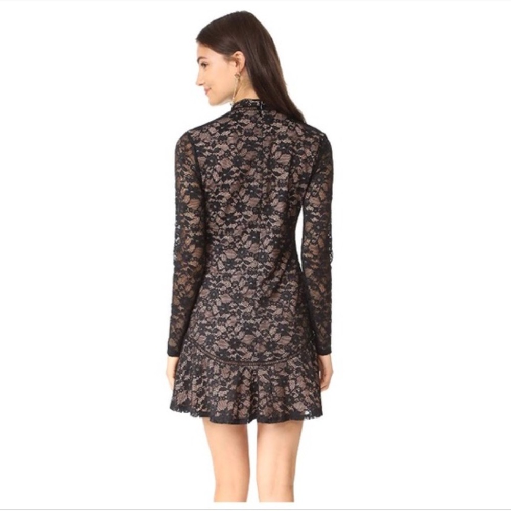 Long Sleeve Black Lace Dress - Wayf - Picture 3 of 5